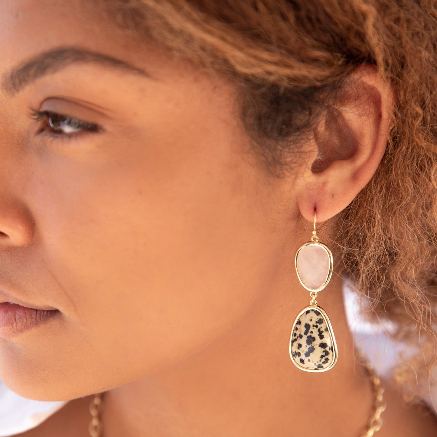 "Spotted and Smokey" Dalmatian Earrings