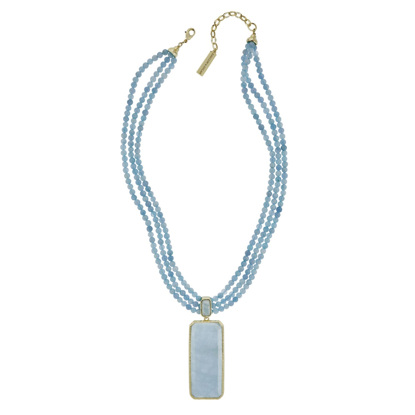 "Blue Ice" Milky Aqua Necklace