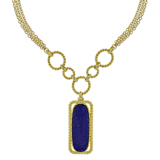 "Royal Dream" Genuine Lapis Necklace
