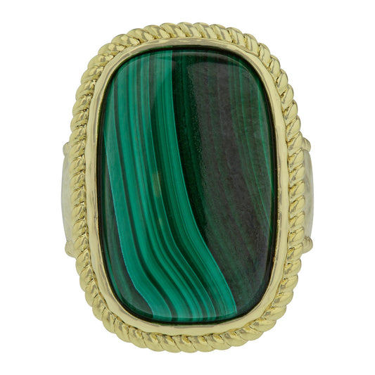 "Emerald Road" Malachite Ring